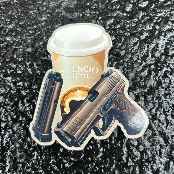 Sticker Coffee and Guns