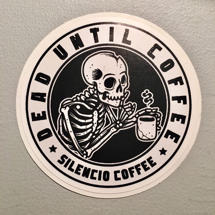 Sticker Dead Until Coffee! V2 3